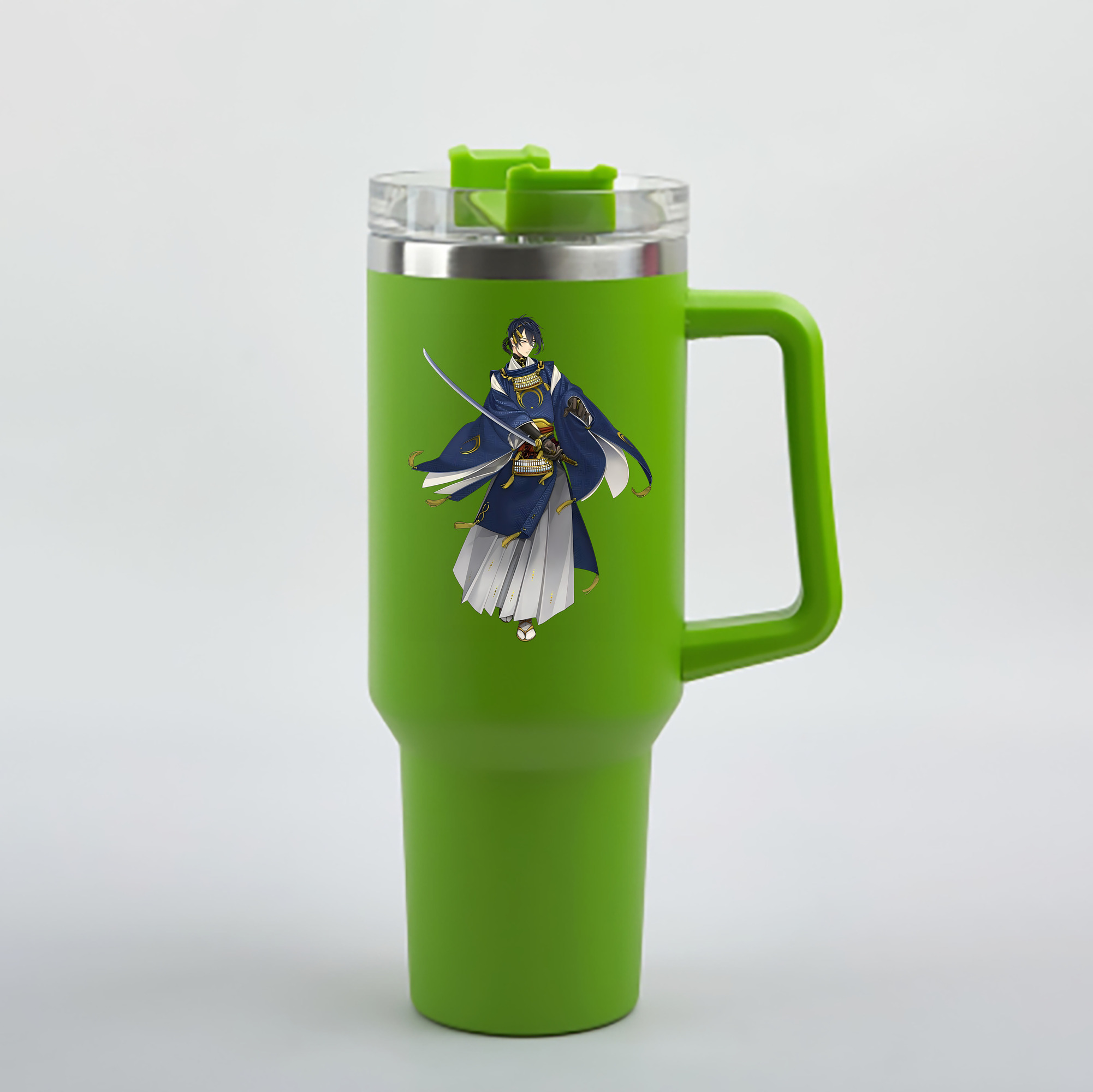 （画像用） 刀剣乱舞 Touken Ranbu 1200mL車用タンブラー - クリスタルステッカー（プラスチックストロー付き）